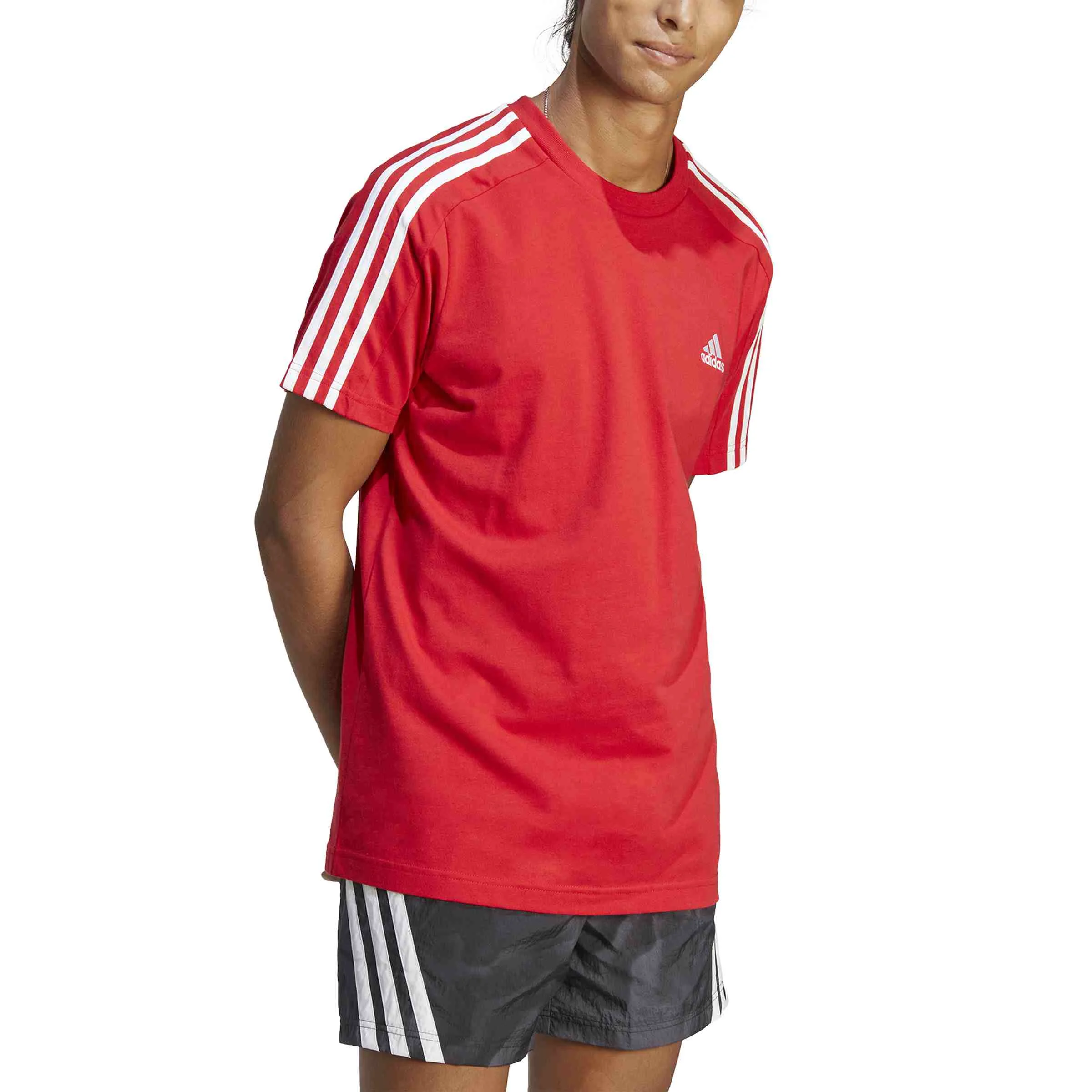 Φωτογραφία προϊόντος: Adidas Αθλητικό Ανδρικό T-shirt Κόκκινο με Λογότυπο