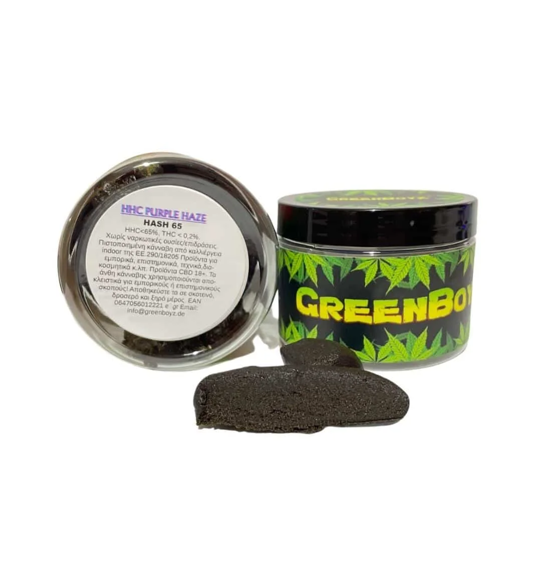 Φωτογραφία προϊόντος: Greenboyz Hemp Farm – Purple Haze HHC 65% Hash 2gr