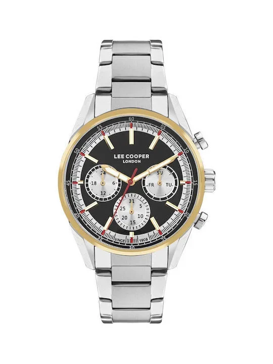 Φωτογραφία προϊόντος: Lee Cooper Bracelet Ανδρικό Ρολόι Μπαταρίας με Ασημί Μεταλλικό Μπρασελέ