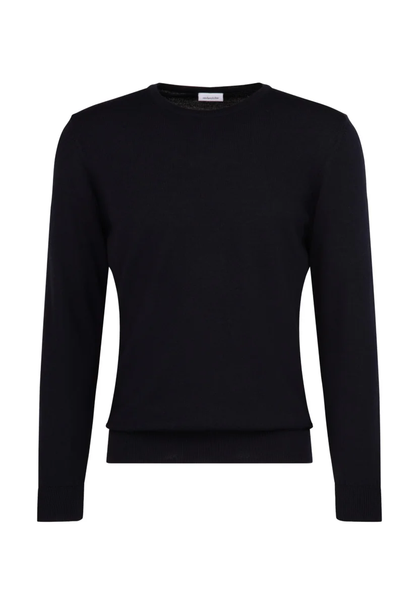 Φωτογραφία προϊόντος: SEIDENSTICKER ΑΝΔΡΙΚΟ ΠΛΕΚΤΟ SEIDENSTICKER MERINO ROUND NECK PULL ΚΑΝΟΝΙΚΗ ΓΡΑΜΜΗ REGULAR FIT ΣΚΟΥΡΟ ΜΠΛΕ