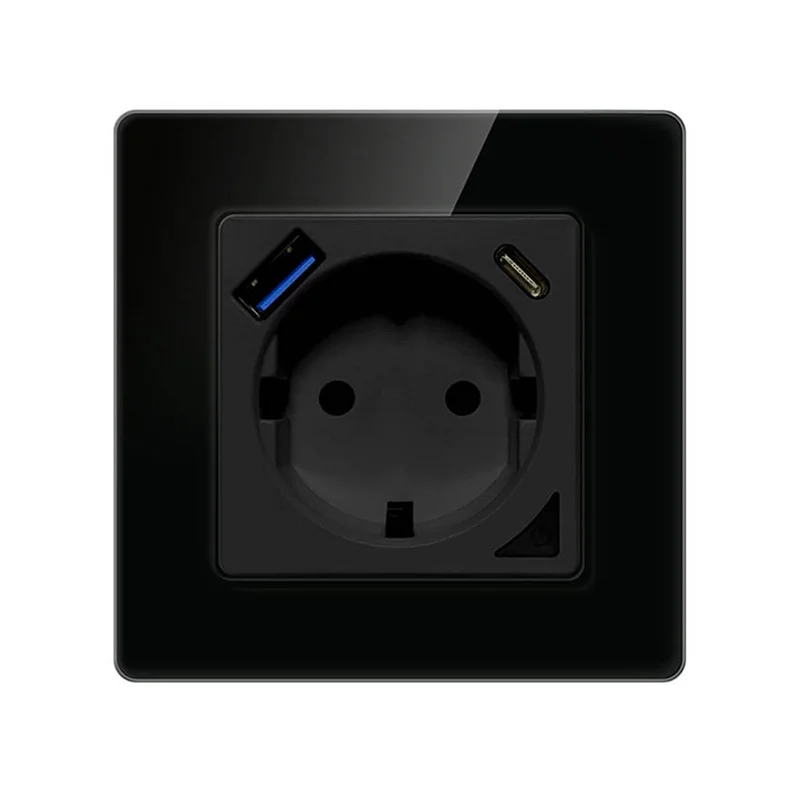 Φωτογραφία προϊόντος: Avatto N-WOT10-USB-B Smart WiFi Wall Socket with USB + USB-C (Black)