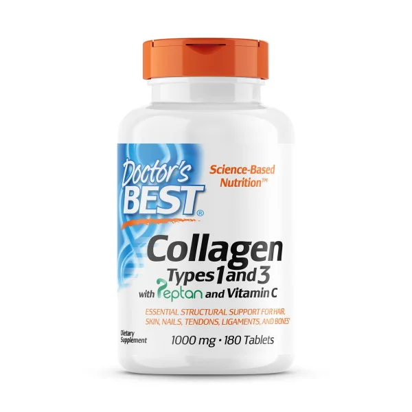 Φωτογραφία προϊόντος: Collagen Types 1 and 3 + Vitamin C 1000mg x 180 caps - Doctor's Best
