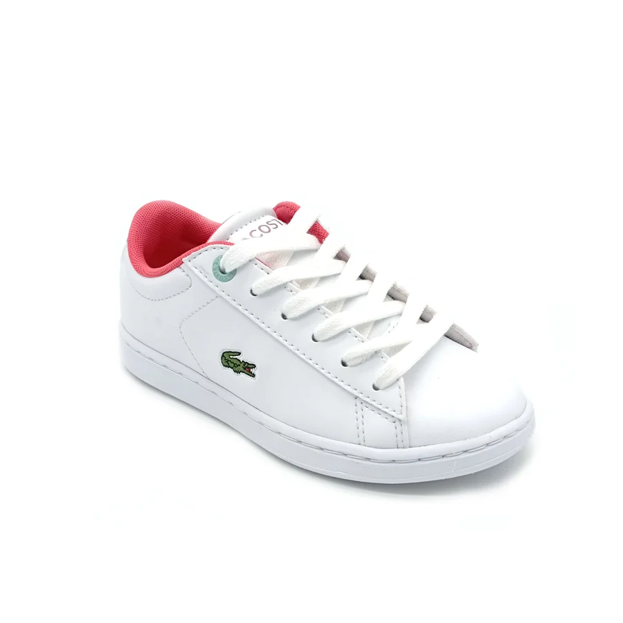 Φωτογραφία προϊόντος: LACOSTE CARNABY EVO 0722 3 WHT/PNK 7-43SUJ0002B53