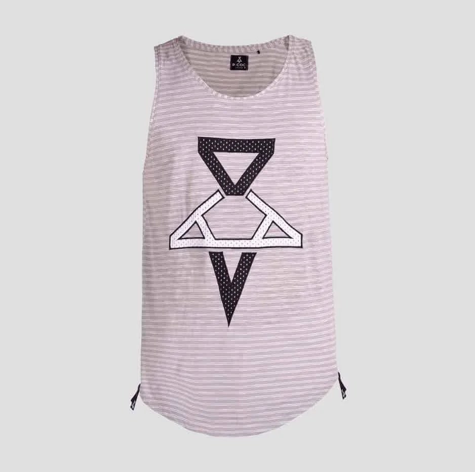 Φωτογραφία προϊόντος: Grey sleeveless t-shirt with P/COC embroidery in front