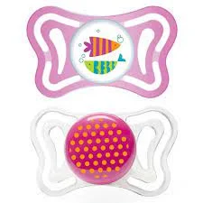 Φωτογραφία προϊόντος: Chicco πιπίλα(fish+dots) PHYSIO LIGHT ΡΟΖ 16-36 Μ (2 τμχ)