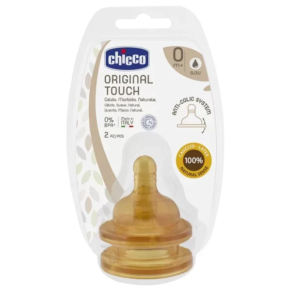 Φωτογραφία προϊόντος: Θηλή Καουτσούκ Original Touch Κανονική Ροή 0Μ+ (2Τμχ)
