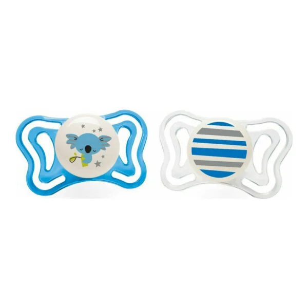 Φωτογραφία προϊόντος: Chicco Πιπίλα Blue Physio Light Σιλικόνης Νύχτας 6-16Μ 2τμχ