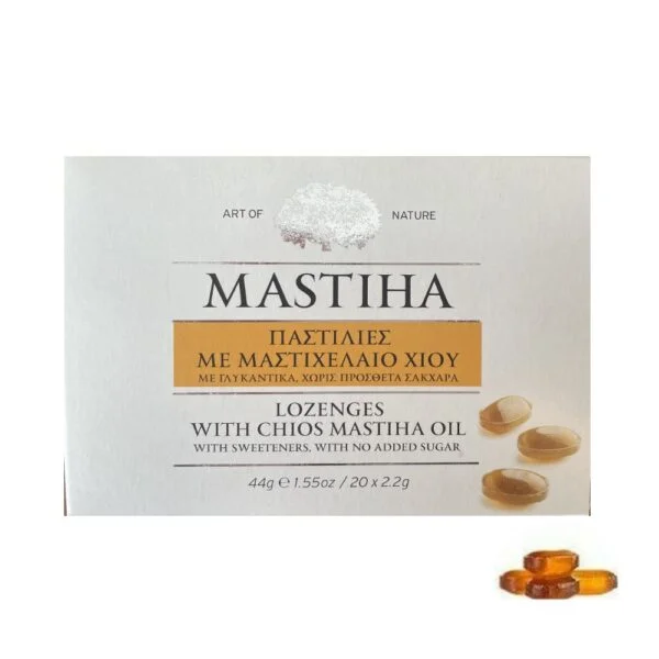 Φωτογραφία προϊόντος: Mastiha Lozenges with Chios Mastiha Oil 44gr (Παστίλιες με Μαστιχέλαιο Χίου)
