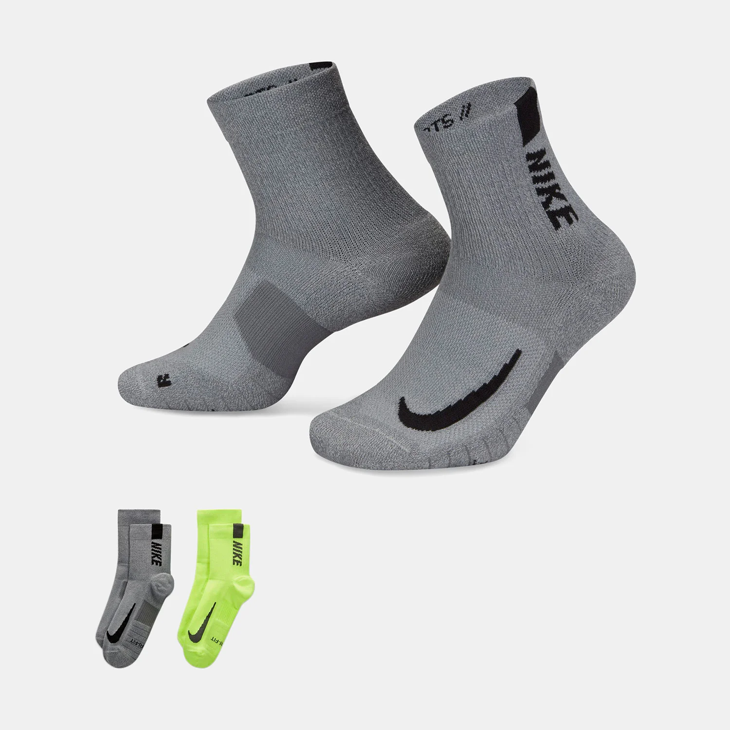 Φωτογραφία προϊόντος: NIKE MULTIPLIER RUNNING ANKLE SOCKS (2 PAIRS) ΠΟΛΥΧΡΩΜΟ