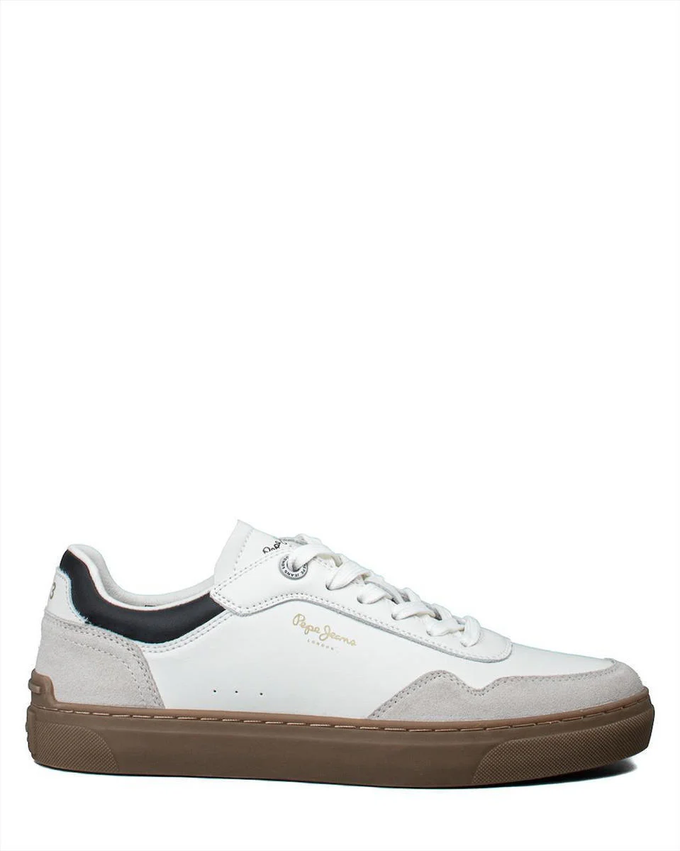 Φωτογραφία προϊόντος: ΑΝΔΡΙΚΑ SNEAKERS PEPE JEANS CAMDEN COLLER OFF WHITE ΛΕΥΚΟ