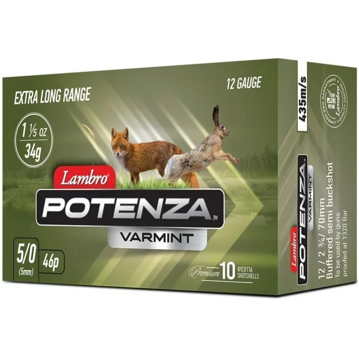 Φωτογραφία προϊόντος: 46ΒΟΛΑ POTENZA VARMINT ΦΥΣΙΓΓΙΑ LAMBRO 5/0 Cal.12