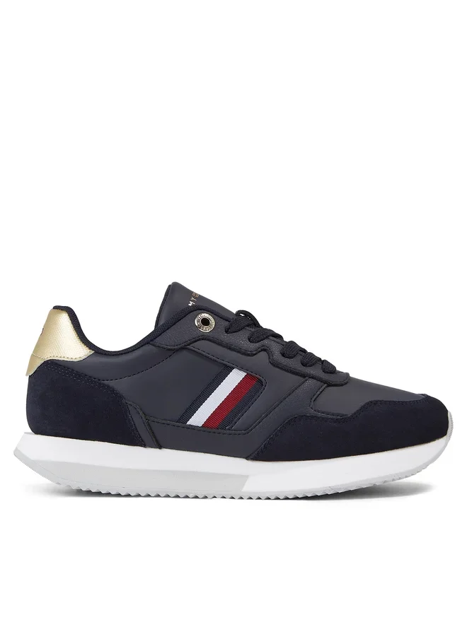 Φωτογραφία προϊόντος: ΓΥΝΑΙΚΕΙΑ SNEAKERS TOMMY HILFIGER GLOBAL STRIPES LIFESTYLE RUNNER SPACE BLUE ΜΠΛΕ