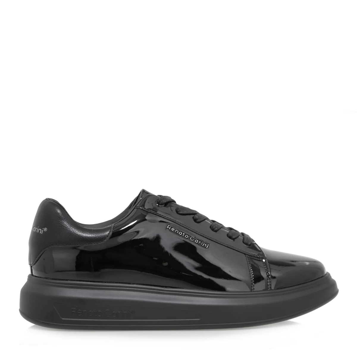Φωτογραφία προϊόντος: ΑΝΔΡΙΚΑ SNEAKERS RENATO GARINI ΜΑΥΡΟ ΒΕΡΝΙ ΜΑΥΡΟ ΜΑΤ
