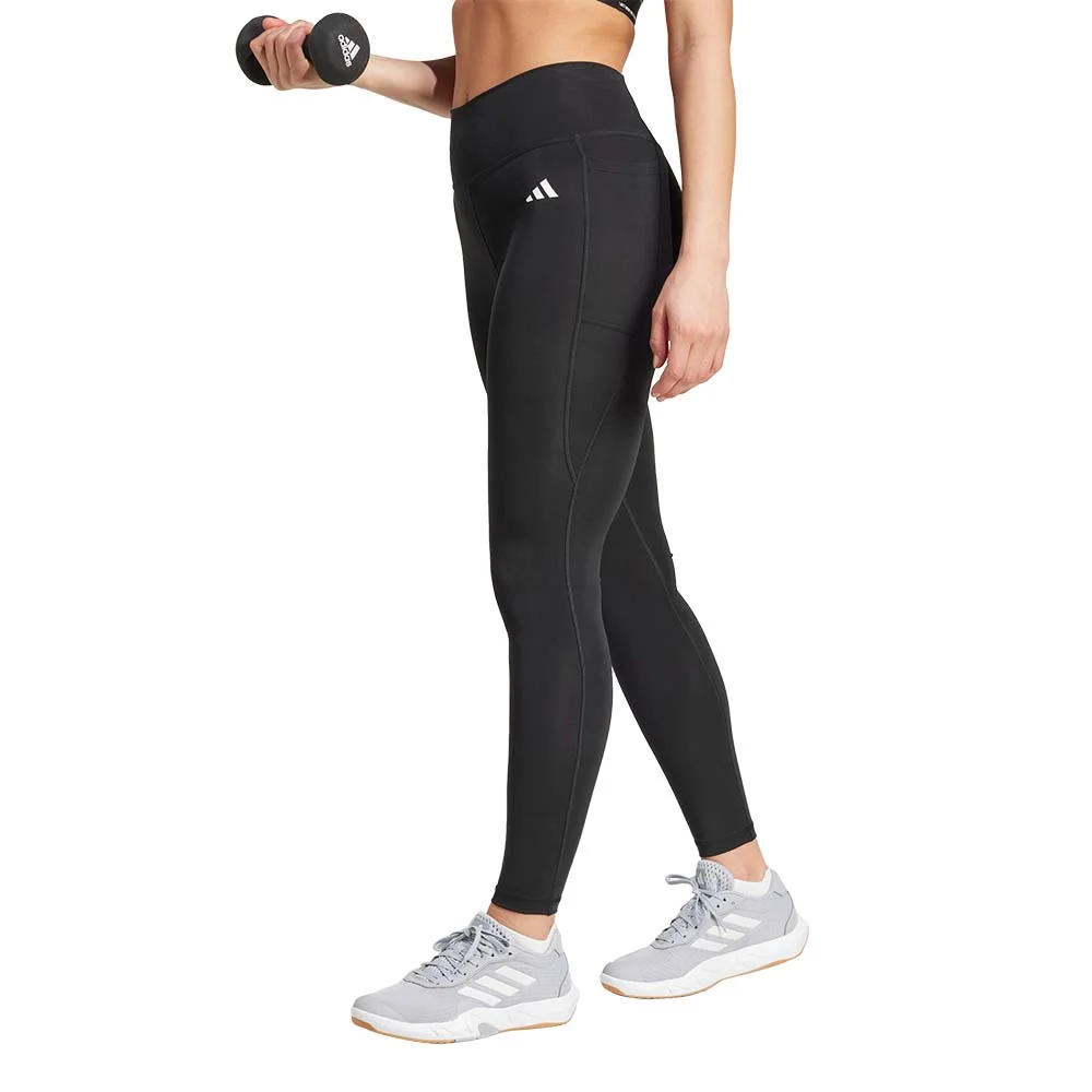 Φωτογραφία προϊόντος: adidas Performance ADIDAS OPTIME ESSENTIALS STASH POCKET FULL-LENGTH LEGGINGS ΜΑΥΡΟ