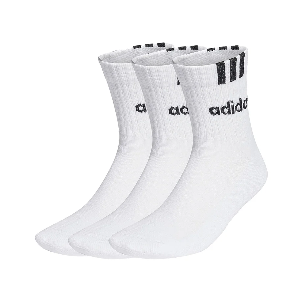 Φωτογραφία προϊόντος: Adidas Sportswear Adidas 3-Stripes Linear Half-Crew Cushioned Socks 3 Pack