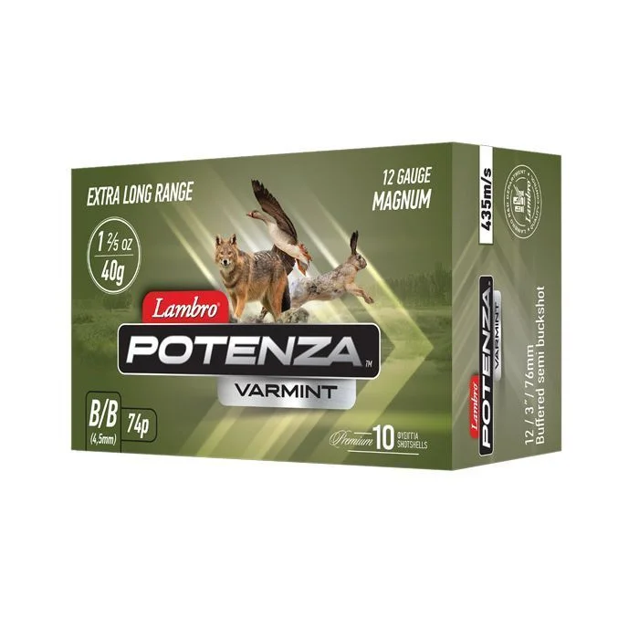 Φωτογραφία προϊόντος: 74βολα B/B POTENZA VARMINT MAGNUM 40gr ΦΥΣΙΓΓΙΑ LAMBRO Cal.12