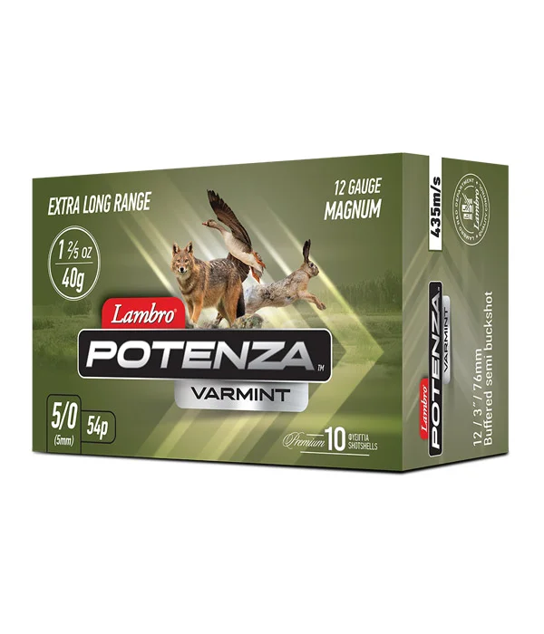 Φωτογραφία προϊόντος: 54βολα 5/0 POTENZA VARMINT, Magnum 40gr Φυσίγγια LAMBRO