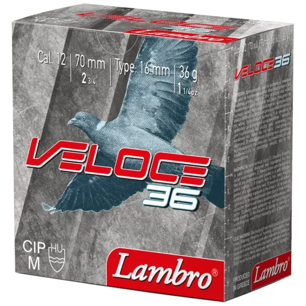 Φωτογραφία προϊόντος: Φυσίγγι Κυνηγίου Lambro VELOCE 36