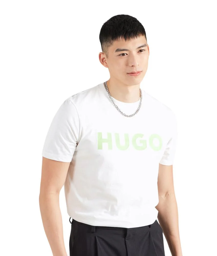 Φωτογραφία προϊόντος: HUGO Ανδρικό Βαμβακερό T-shirt Regular Fit Dulivio 50467556-102 (Λευκό)
