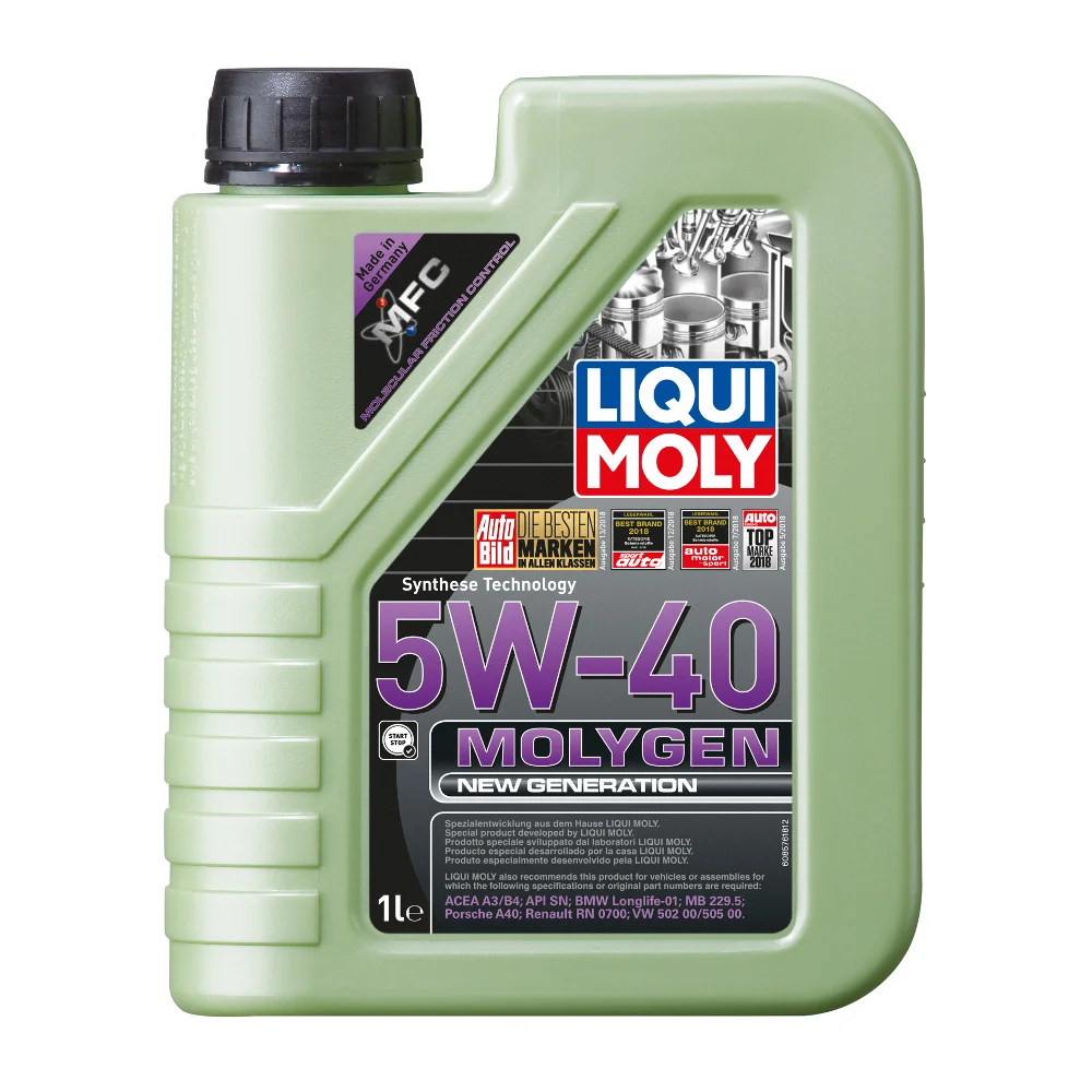 Φωτογραφία προϊόντος: ΛΑΔΙ ΑΥΤΟΚΙΝΗΤΟΥ LIQUI MOLY MOLYGEN 5W40 1lt