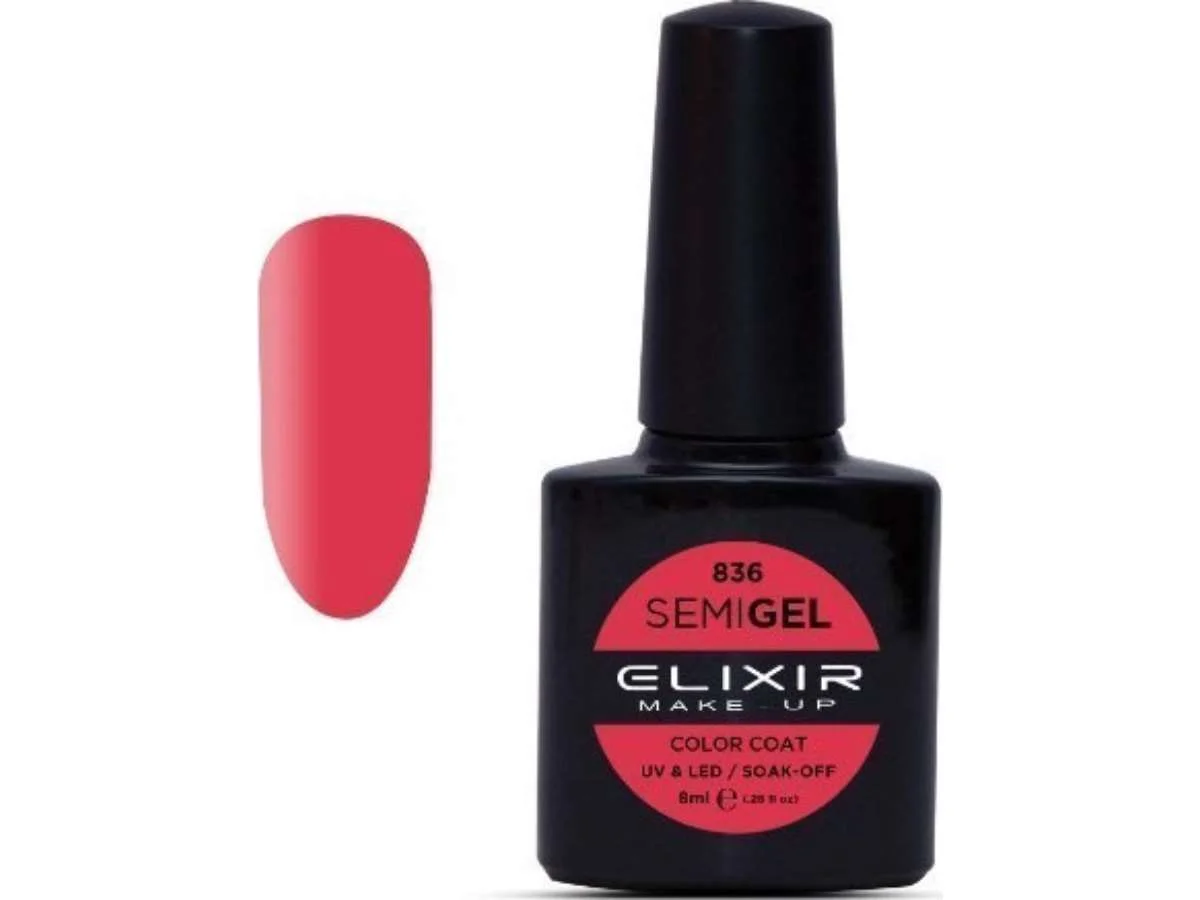 Φωτογραφία προϊόντος: Elixir Ημιμόνιμο βερνίκι 8ml 836 (Pink Sherbet)