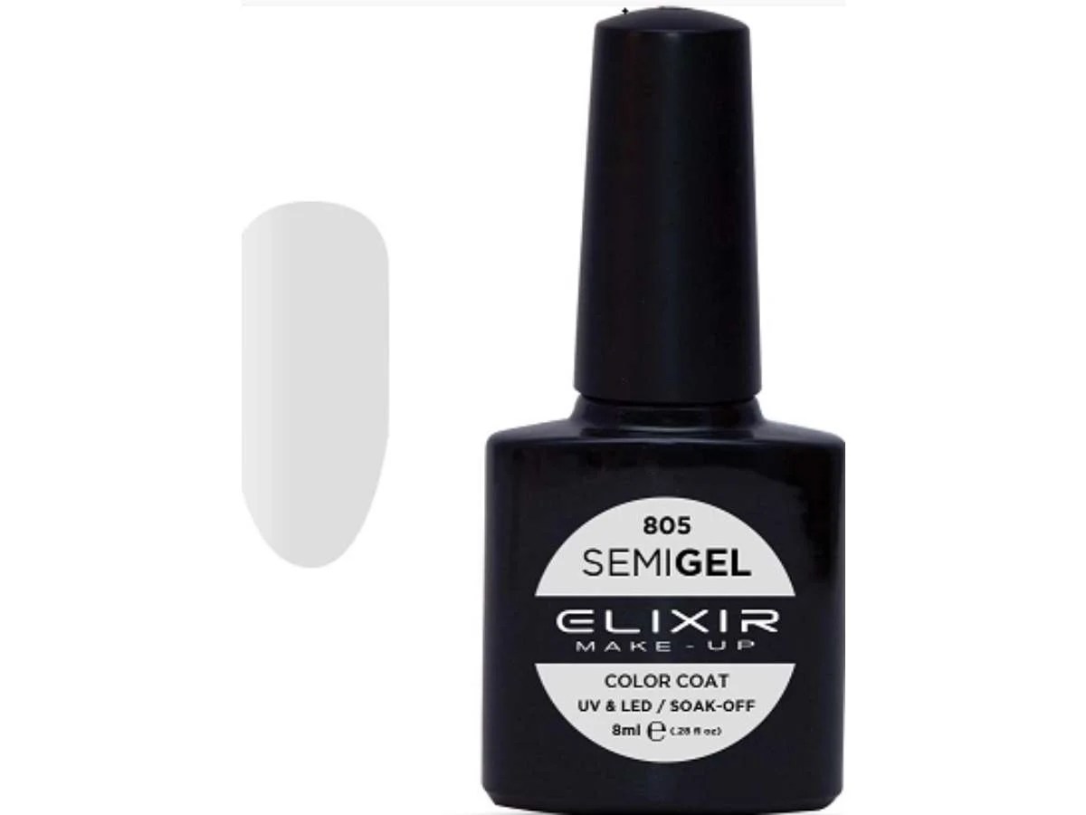 Φωτογραφία προϊόντος: Elixir Ημιμόνιμο βερνίκι 8ml 805 (Light Grey)