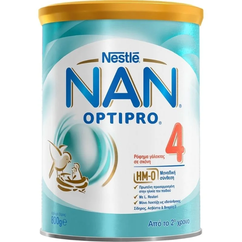 Φωτογραφία προϊόντος: Nestle Nan Optipro 4, ρόφημα Γάλακτος σε Σκόνη, Από τον 2ο Χρόνο, 800g.