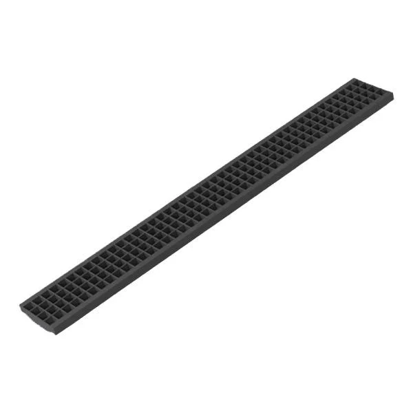 Φωτογραφία προϊόντος: Σχάρα 130x20x1000 mm πλαστική έξτρα δυνατή με κλιπ μαύρη PE-HD PEGASUS