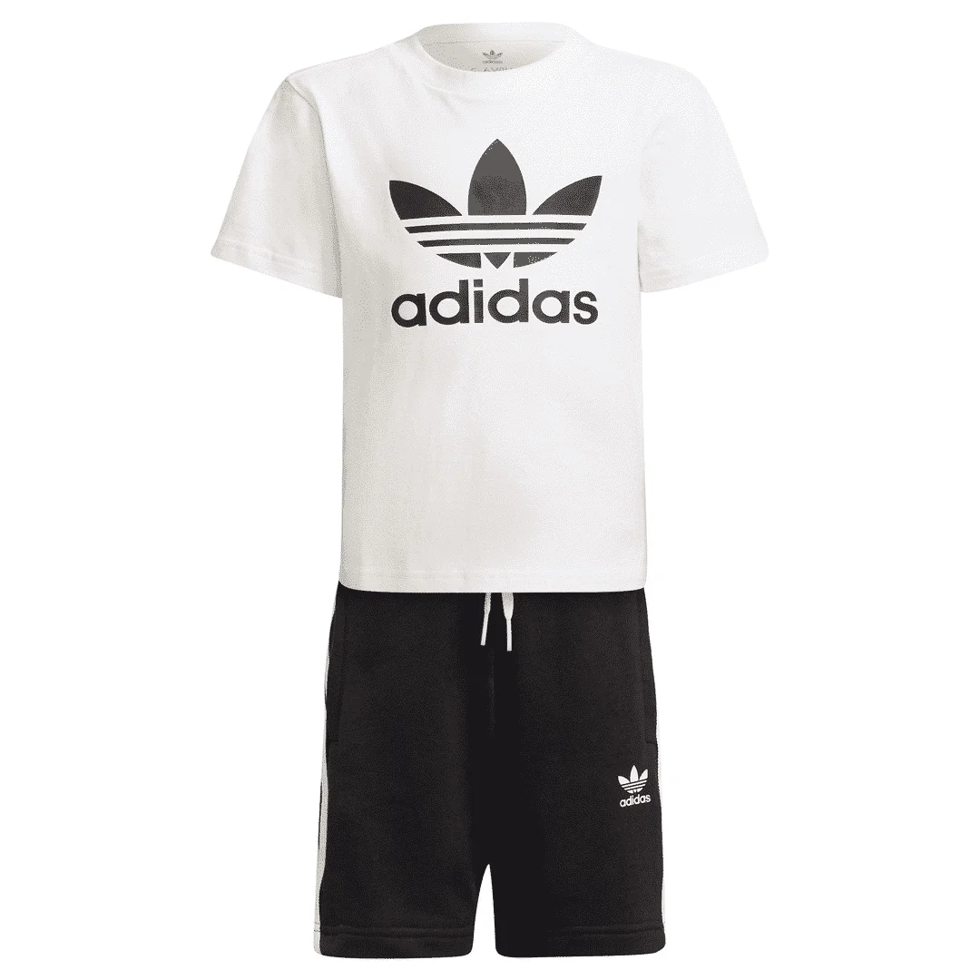 Φωτογραφία προϊόντος: Adidas Σετ BEBE ADICOLOR SHORTS AND TEE SET 2τμχ BLACK/WHITE H25274