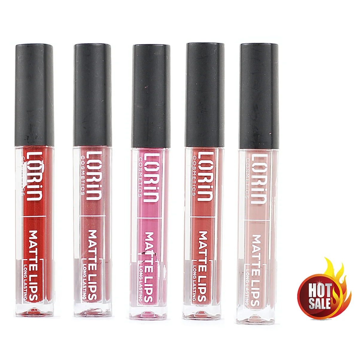 Φωτογραφία προϊόντος: Lorin Hot Deal Set 5pcs Ανεξίτηλα Lipgloss Matte Mix Shades