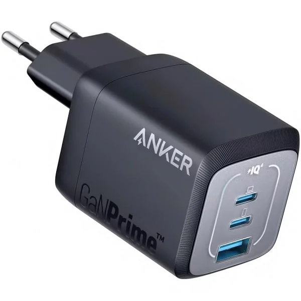 Φωτογραφία προϊόντος: Φορτιστής τοίχου Anker Prime 67W, 5A, 1 x USB-A - 2 x USB-C, Μαύρο A2669313