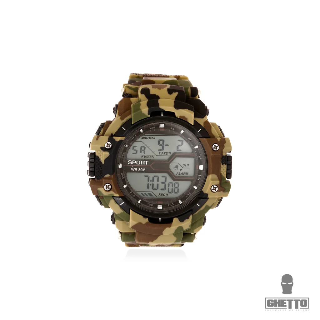Φωτογραφία προϊόντος: Ghetto No-name Digital Fashion Brown Camouflage Sport Watch | Unisex