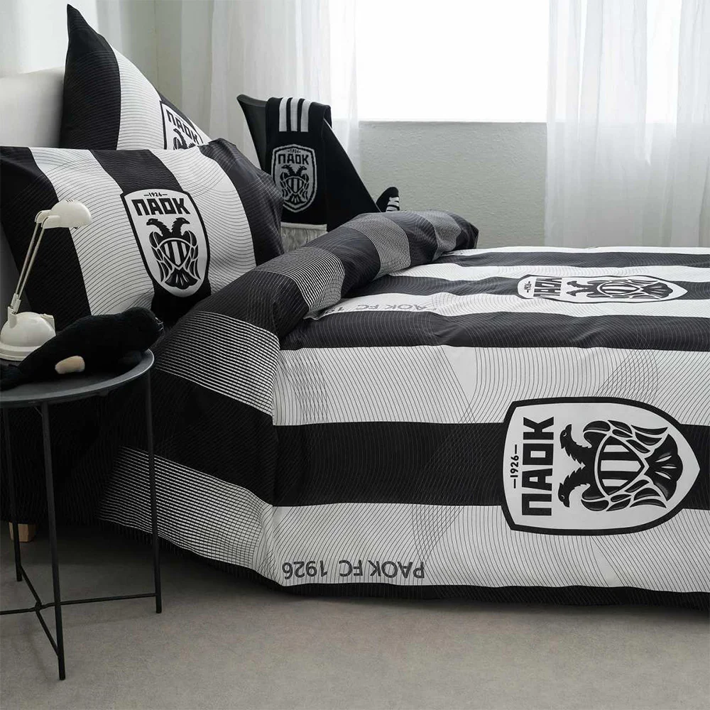 Φωτογραφία προϊόντος: Σεντόνια PAOK σετ/3 μονά 170x270cm Vesta Home 000012481
