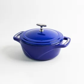 Φωτογραφία προϊόντος: Lodge USA Enamel™ 2.8Lt Εμαγιέ Μαντεμένια Κατσαρόλα-Γάστρα, Smooth Sailing