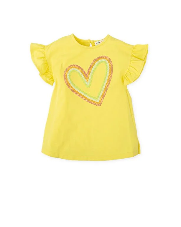 Φωτογραφία προϊόντος: Agatha Ruiz De La Prada παιδικό φόρεμα σε κίτρινο χρώμα