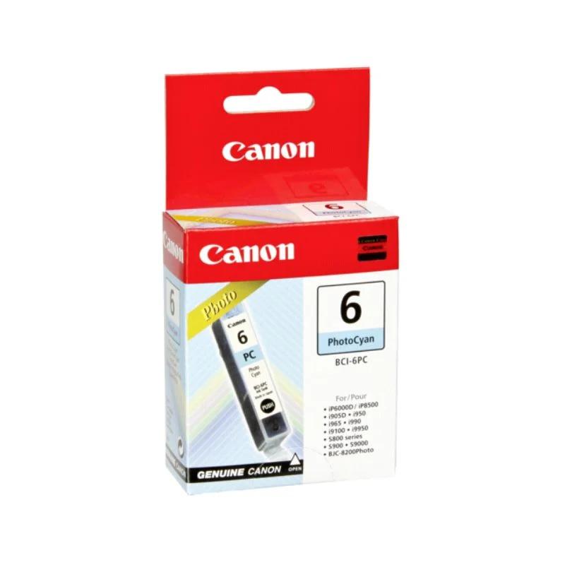 Φωτογραφία προϊόντος: Μελάνι Εκτυπωτή InkJet Canon BCI-6PC 13ml Photo Cyan 4709A002