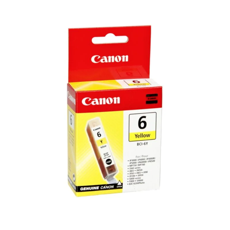 Φωτογραφία προϊόντος: Μελάνι Εκτυπωτή InkJet Canon BCI-6Y 13ml Yellow 4708A002