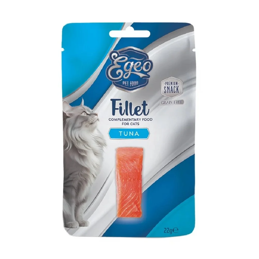 Φωτογραφία προϊόντος: Egeo Cat Tuna Fillet 22gr – Grain-Free φιλέτο τόνου για γάτες
