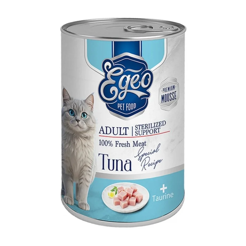 Φωτογραφία προϊόντος: Egeo Adult Cat Μους Τόνος Υγρή Τροφή για Γάτες 375gr