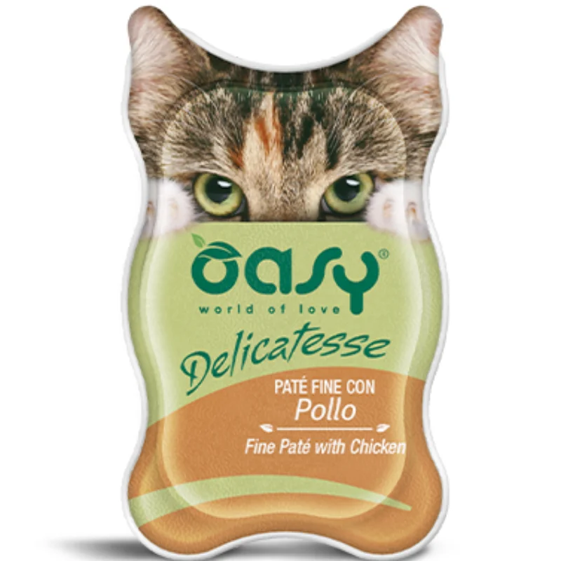 Φωτογραφία προϊόντος: Oasy Cat Delicatesse Πατέ με Κοτόπουλο 85gr