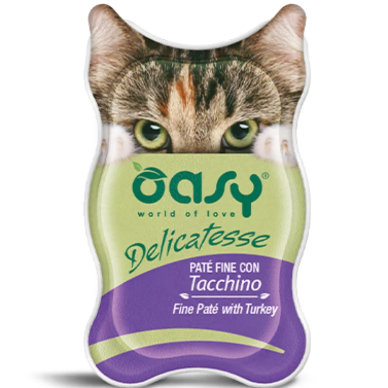 Φωτογραφία προϊόντος: Oasy Cat Delicatesse Πατέ με Γαλοπούλα 85gr