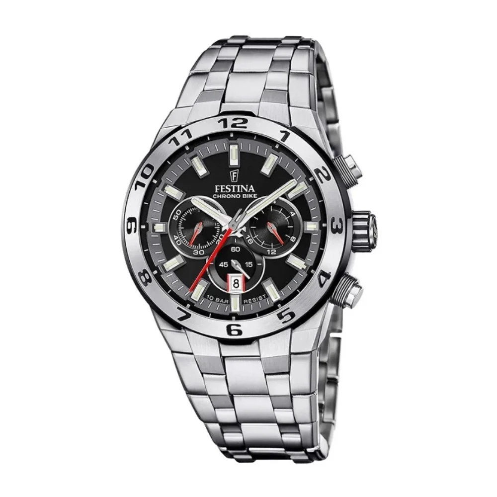 Φωτογραφία προϊόντος: Festina Bike, Men's Chronograph Watch, Silver Stainless Steel Bracelet F20670/6