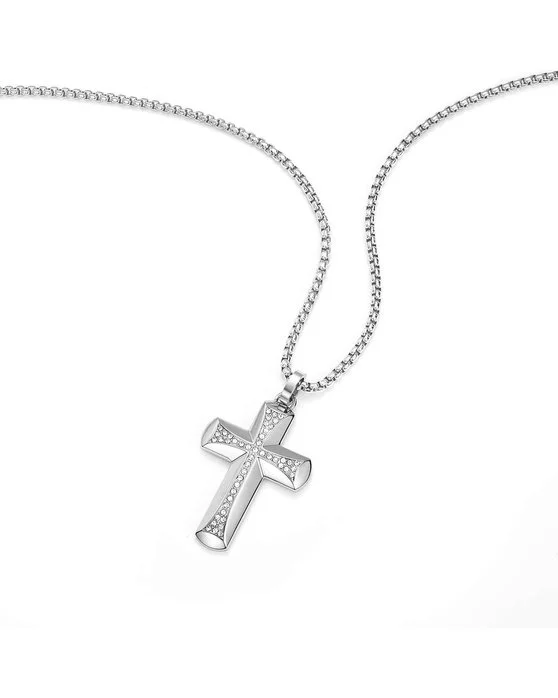 Φωτογραφία προϊόντος: POLICE Crossroads, Silver Stainless Steel Necklace PEAGN0037701