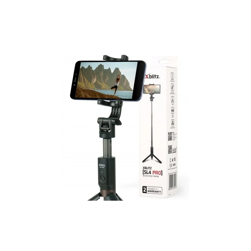 Φωτογραφία προϊόντος: Xblitz SL4 Pro Selfie Stick Τρίποδο Κινητού Bluetooth Μαύρο