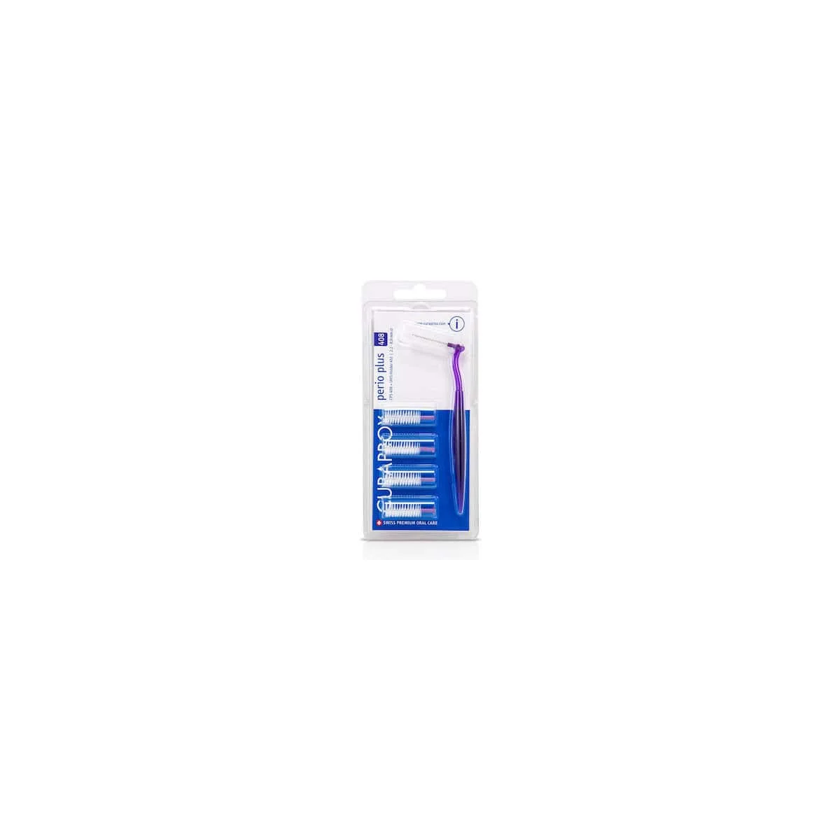 Φωτογραφία προϊόντος: Medipharmacy Curaprox Perio Plus 408 Μεσοδόντια Βουρτσάκια με Λαβή Μωβ 2.2 mm - 8.0 mm 5 τεμάχια