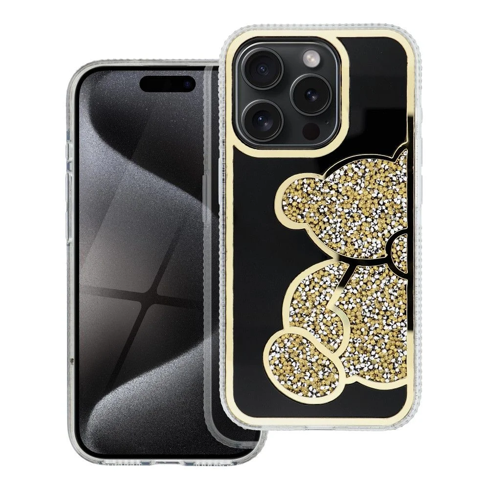 Φωτογραφία προϊόντος: . TEDDY BEAR Case for IPHONE 16 Pro gold