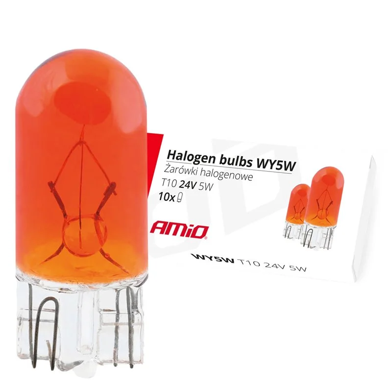 Φωτογραφία προϊόντος: AMIO T10 WY5W 24V 5W W2,1x9,5d ΠΟΡΤΟΚΑΛΙ (ΚΑΡΦΩΤΟ ΑΚΑΛΥΚΟ) ΑΛΟΓΟΝΟΥ ΚΟΥΤΙ 10ΤΕΜ.