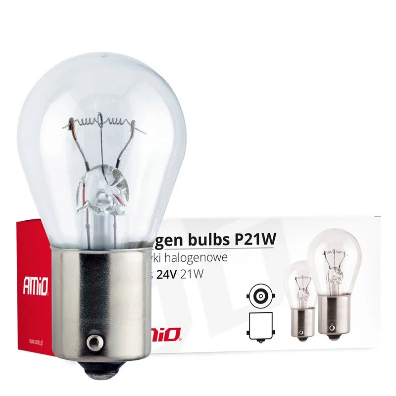 Φωτογραφία προϊόντος: AMIO P21W 24V 21W BA15s ΜΟΝΟΠΟΛΙΚΟ ΑΛΟΓΟΝΟΥ ΚΟΥΤΙ 10ΤΕΜ.