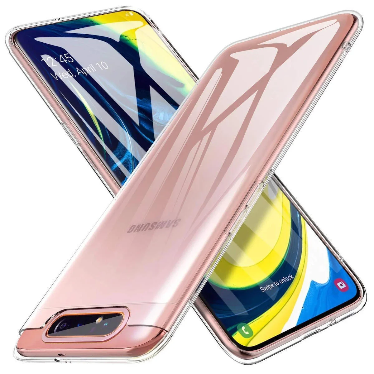 Φωτογραφία προϊόντος: 1mm Back Cover Σιλικόνης Διάφανο (Galaxy A80/A90)
