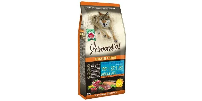 Φωτογραφία προϊόντος: Primordial Dog Adult Trout + Duck 2kg